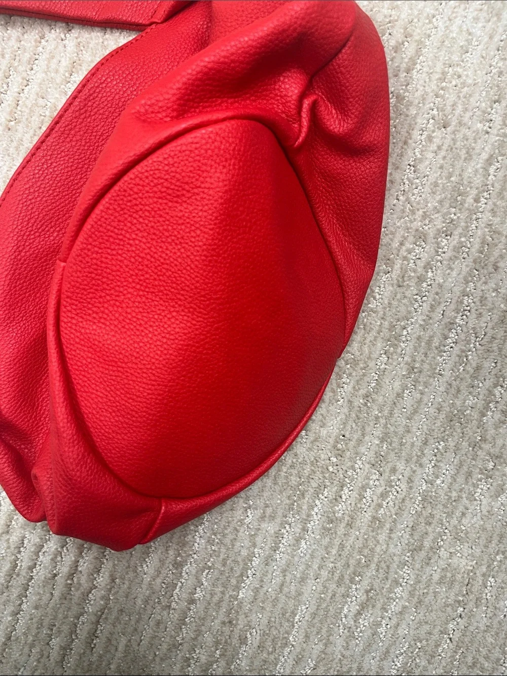 The Drop Avalon Red Knotted Wristlet Clutch Faux Leather Bucket Bag